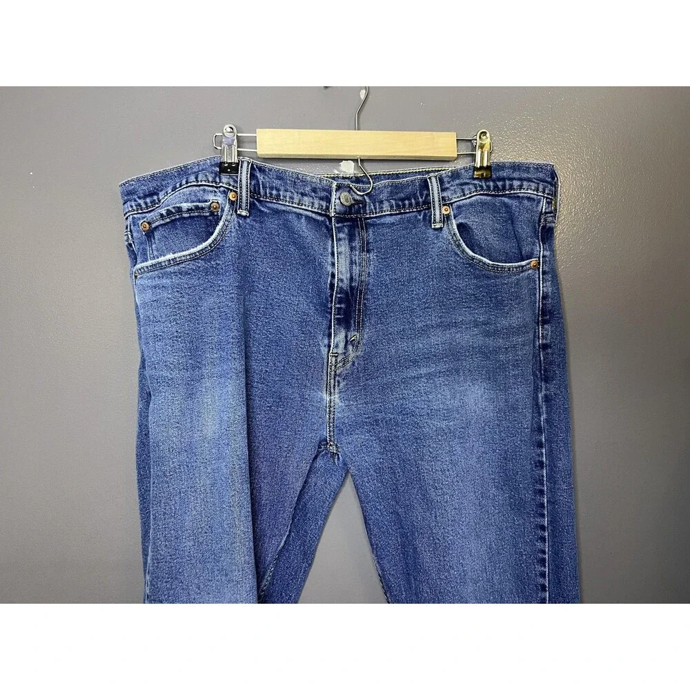 Levis 527 Jeans Mens 42x32 Blue Slim Bootcut Stretch Denim Medium Wash Pants